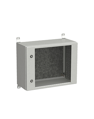 Produkt RozvadeÄ nÃ¡stÄnnÃ½ venkovnÃ­ LC-20 9U 600x300 prosklenÃ© dveÅe 2x1bodovÃ½ zÃ¡mek LC-20-9U-63-11-G - Solarix - VenkovnÃ­ s vyÅ¡Å¡Ã­m IP